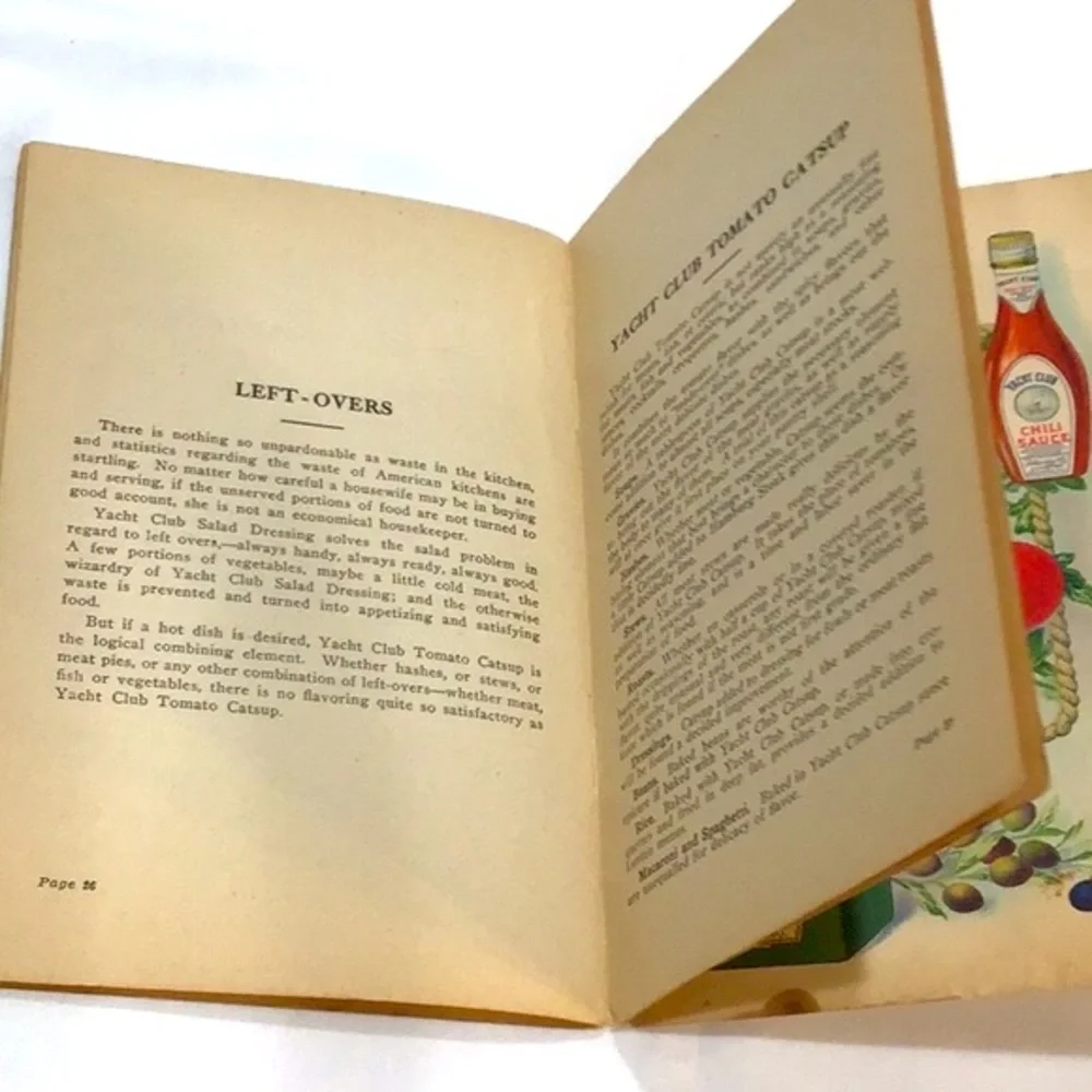 1916 Yacht Club salad recipe booklet Second Edition